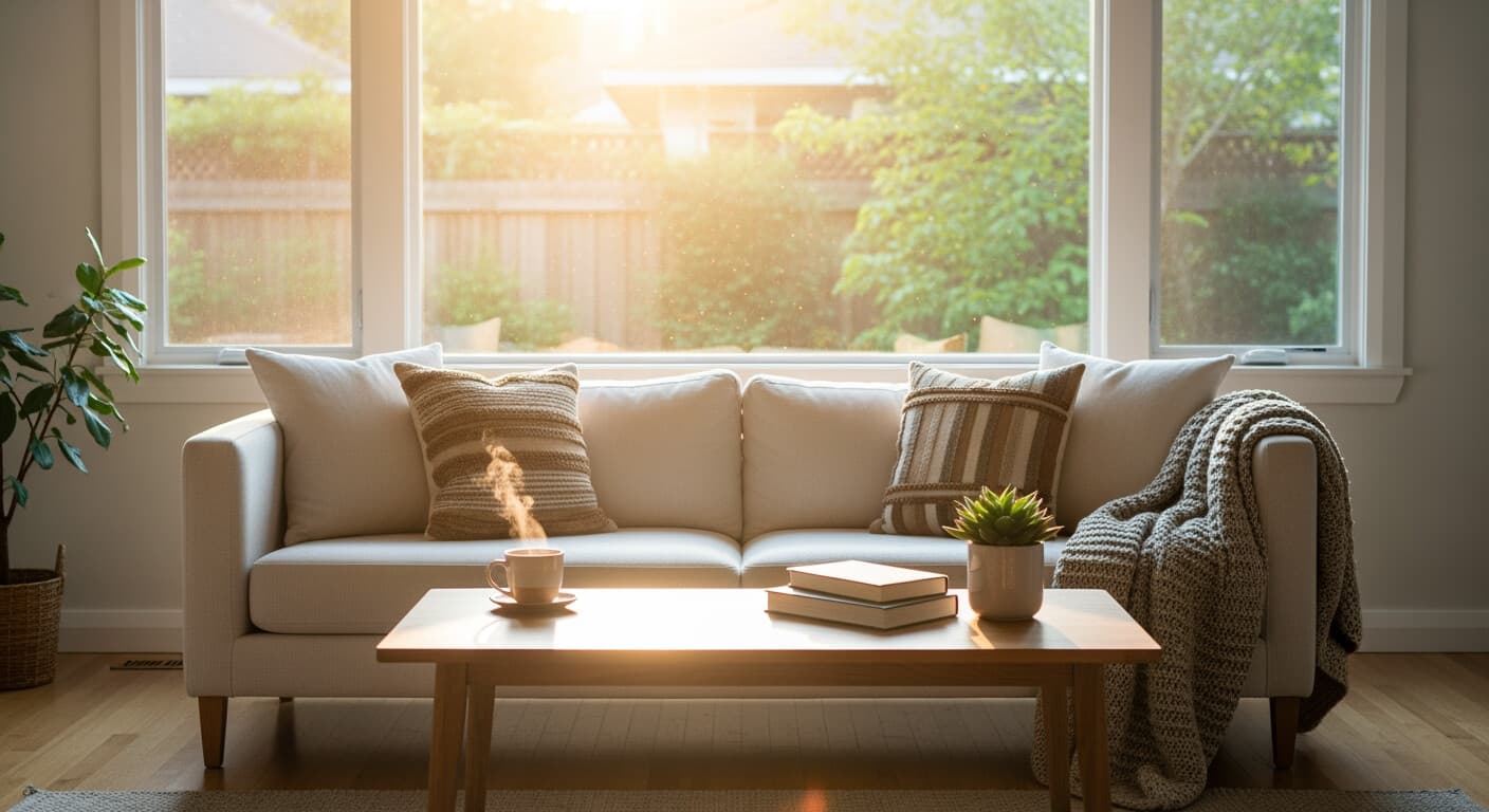 A DC-area home with energy-efficient replacement windows, used to illustrate how the efficiency premium adds to baseline window replacement cost.