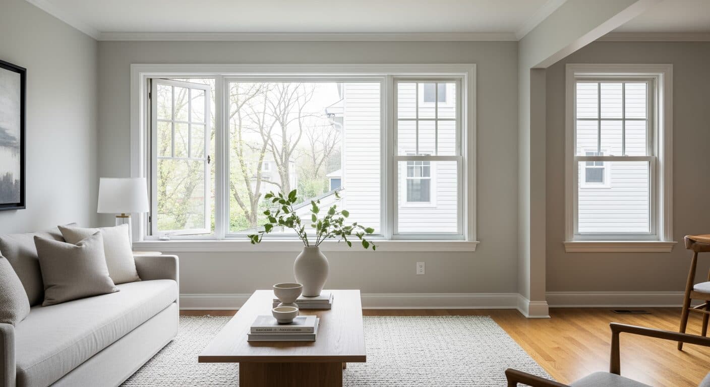 Homeowner comparing double-hung, casement, and picture window styles room by room in a DC-area home.