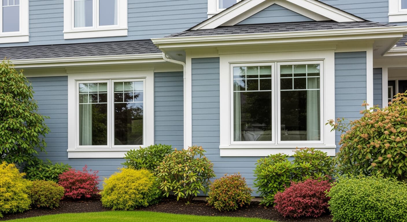 Replacement vinyl windows installed in a DC-area home, used to illustrate how vinyl window cost varies across budget, mid-tier, and premium tiers.